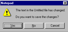 notepad save